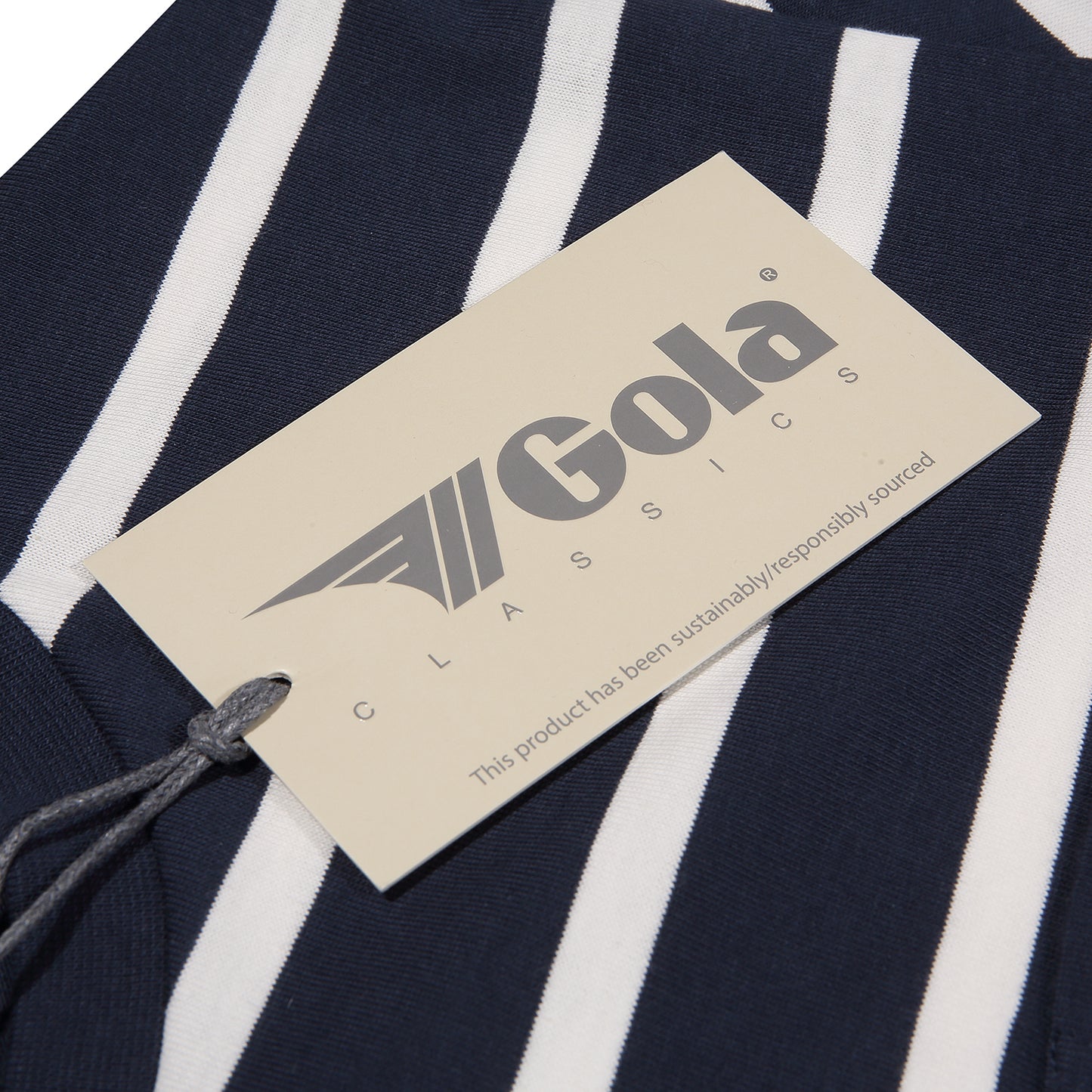 Gola Mens Navy Striped Retro T Shirt