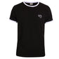 Gola Mens Black Taped Retro Ringer T Shirt