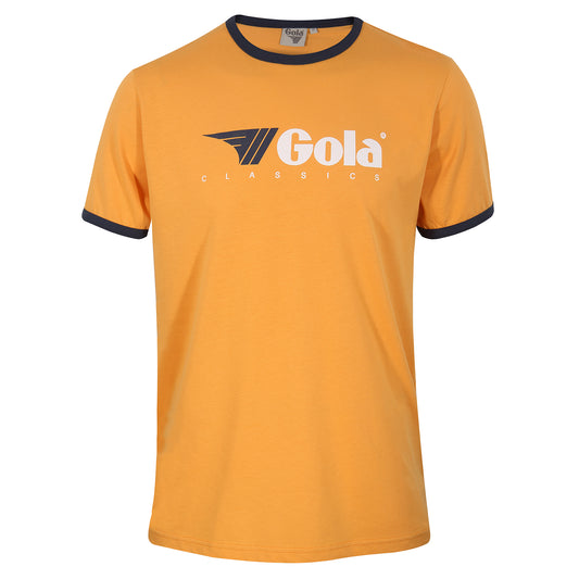 Gola Mens Gold Retro Ringer T Shirt