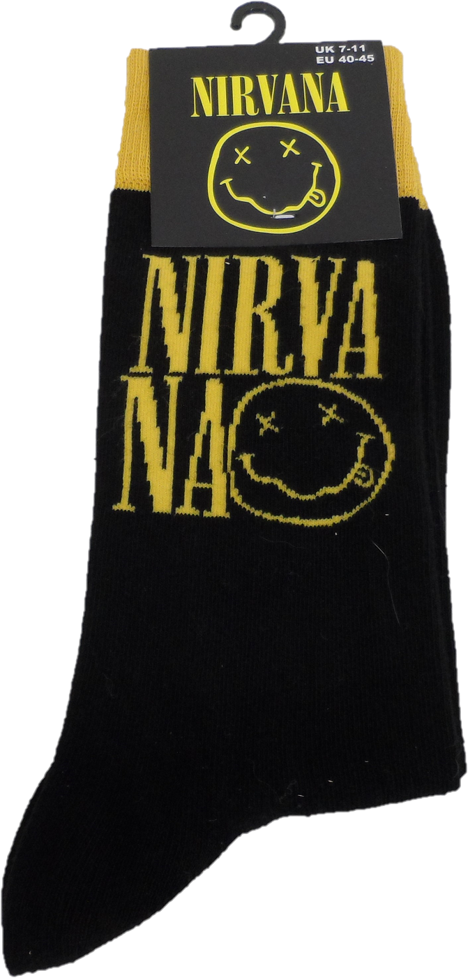 Mens Officially Licensed Nirvana Socks