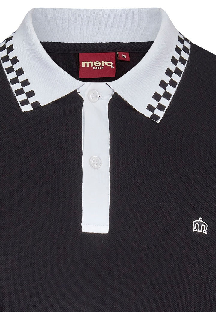 Merc Nova Schwarze Vintage Mod Polo Shirts