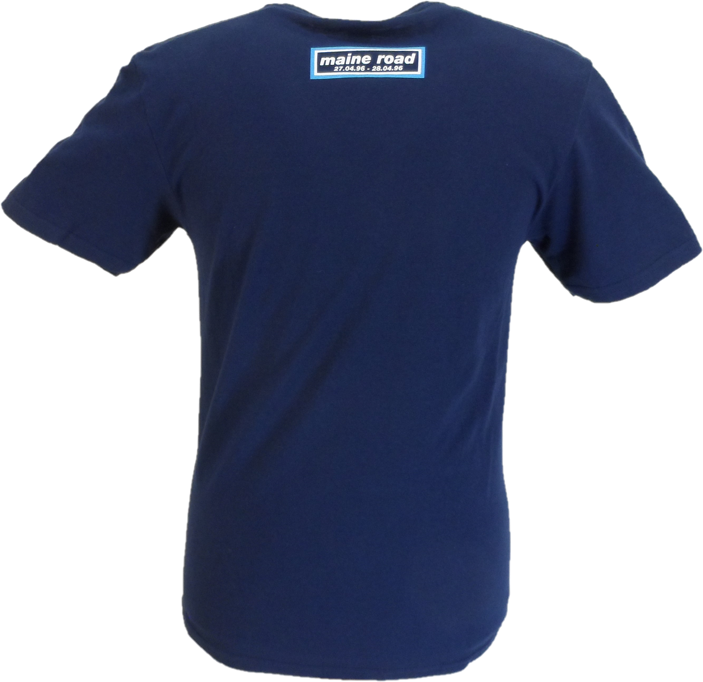Mens Official Licensed Oasis Navy Blue Maine Road Event T Shirt