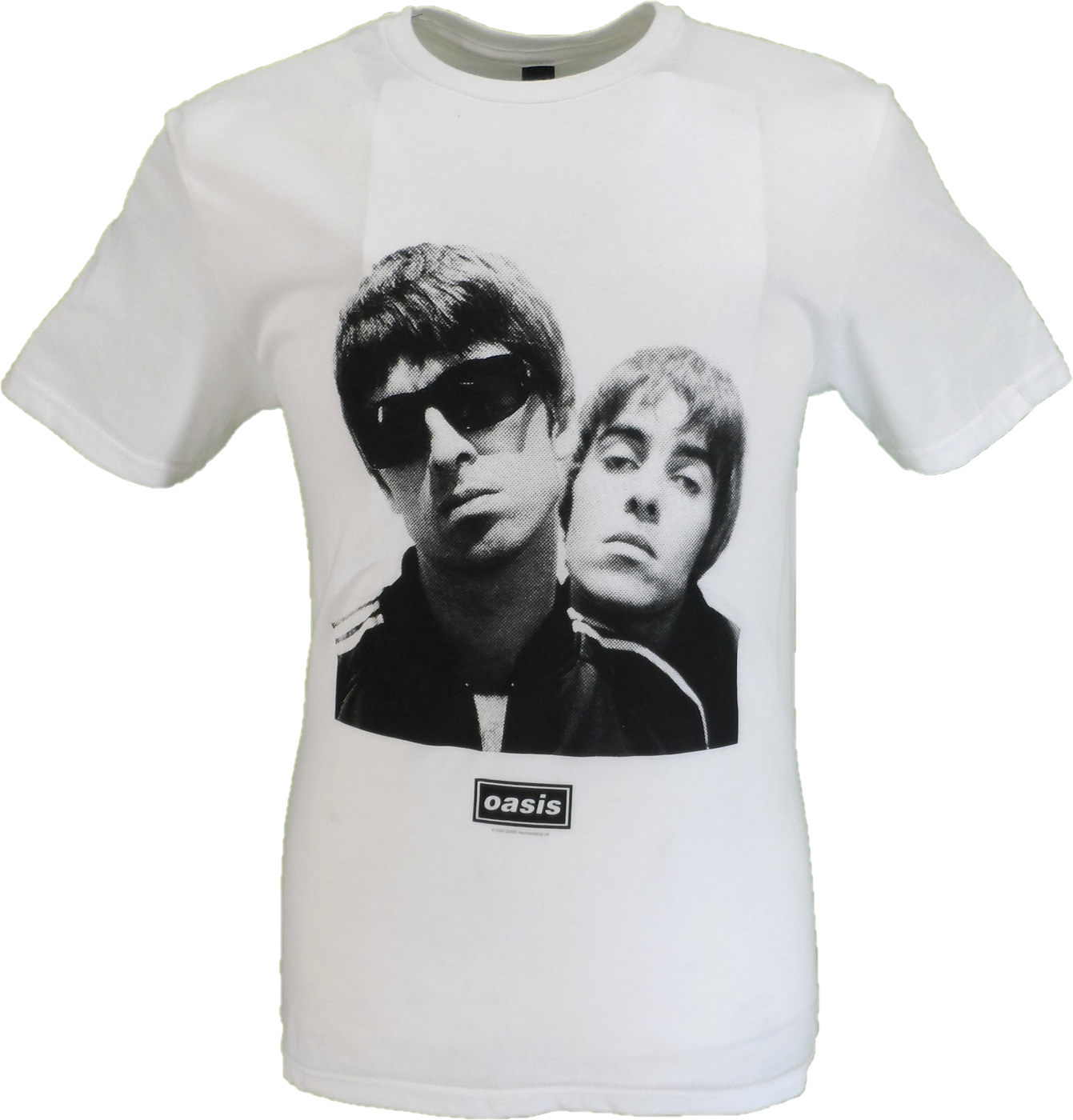 DESIGN oversized t-shirt with OASIS Liam and Noel prints in white DESIGN oversized t-shirt with OASIS Liam and Noel prints in white