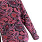 Mazeys Mens Retro Black Multi Paisley Shirt