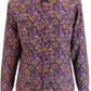 Mazeys Mens Retro Purple Paisley Shirt