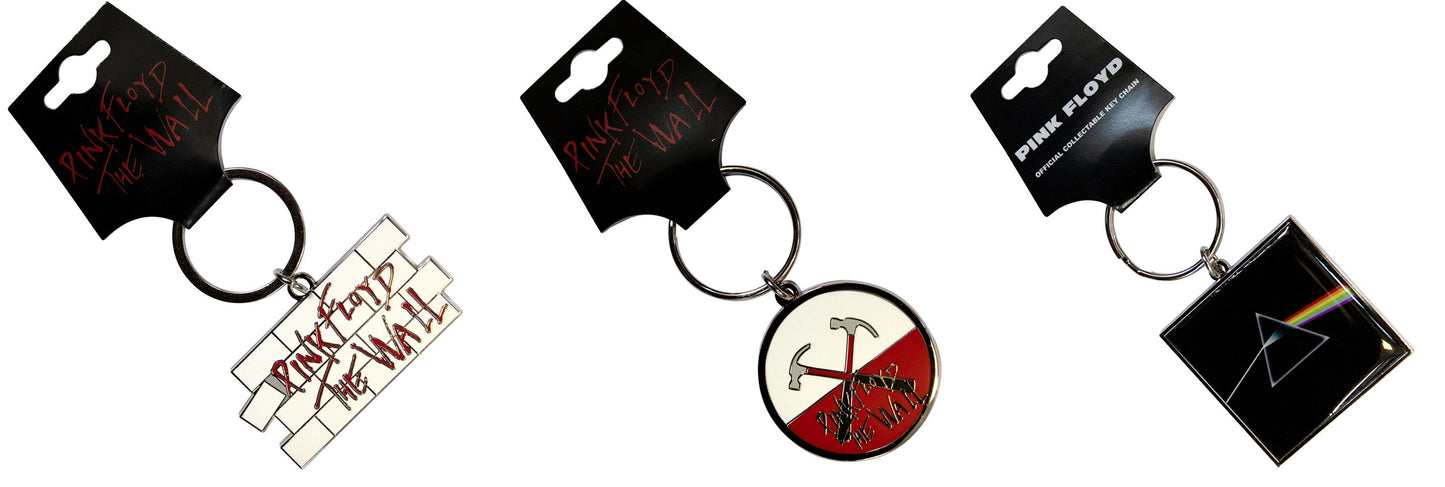 The Classic Pink Floyd Metal Key Rings