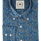 Camicie Relco blu paisley 100% cotone a maniche lunghe