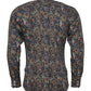 Relco Navy Paisley 100% Cotton Long Sleeved Retro Mod Button Down Shirt