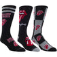 Mens Officially Licensed Tin Of 3 Pairs of Rolling Stones Socks