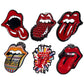 Official licensed Rolling Stones Metal Pin 6 Badge Set
