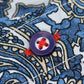 Lambretta Mens White Blue Paisley Short Sleeved Button Down Shirts