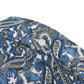 Lambretta Mens White Blue Paisley Short Sleeved Button Down Shirts