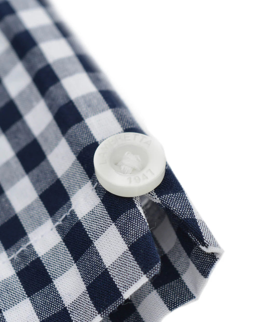Lambretta Mens Navy/White Short Sleeved Button Down Shirts