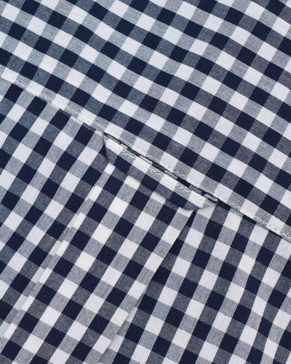 Lambretta Mens Navy/White Short Sleeved Button Down Shirts