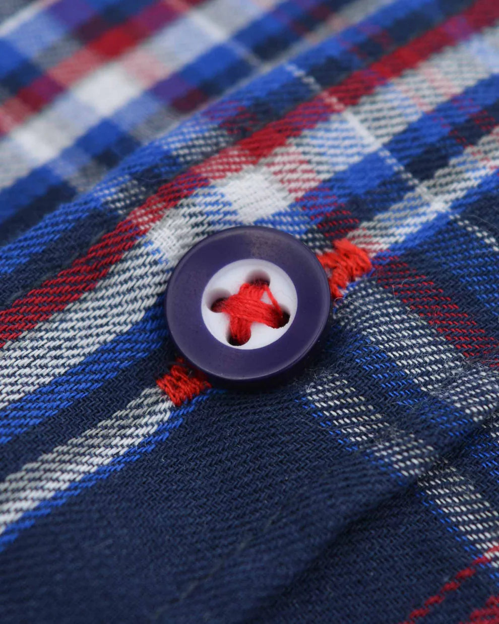Lambretta Mens Navy/Blue/Red Button Down Shirts