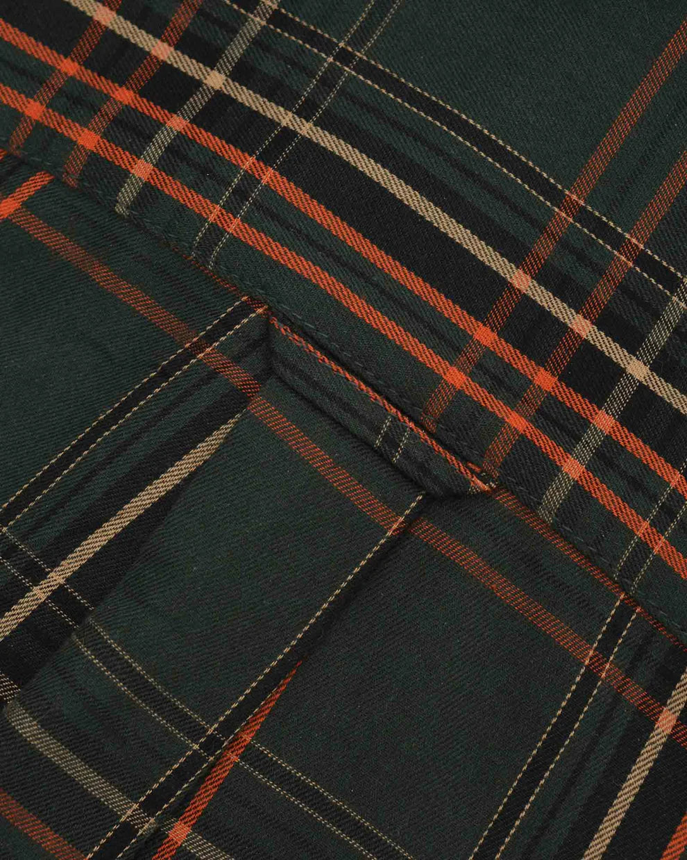Lambretta Mens Khaki/Orange Button Down Shirts