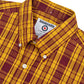 Lambretta Mens Burgundy/Gold Button Down Shirts