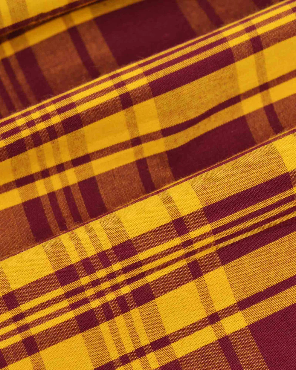 Lambretta Mens Burgundy/Gold Button Down Shirts