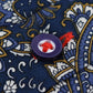 Lambretta Mens Navy Blue Paisley Short Sleeved Button Down Shirts