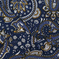 Lambretta Mens Navy Blue Paisley Short Sleeved Button Down Shirts