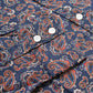 Lambretta Retro Button Down Navy Paisley Print Shirt
