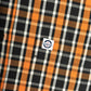 Lambretta Mens Black/White/Orange Button Down Shirts