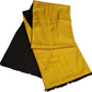 Mazeys Mens Classic Retro Mod Mod Tassled Scarf Yellow Polka Dot