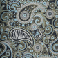 Lambretta Navy Blue/Grey Paisley Print Polo Shirts