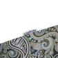Lambretta Navy Blue/Grey Paisley Print Polo Shirts
