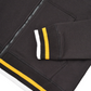 Lambretta Mens Black/Gold Full Zip Logo Hooded Top