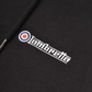 Lambretta Mens Black/Gold Full Zip Logo Hooded Top