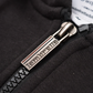 Lambretta Mens Black/Gold Full Zip Logo Hooded Top