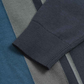 Lambretta Mens Navy Blue and Grey Striped Knitted Polo Shirt