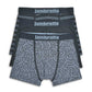 Lambretta Mens Navy/Blue 3 Pair Pack 0f Multi Boxer Shorts