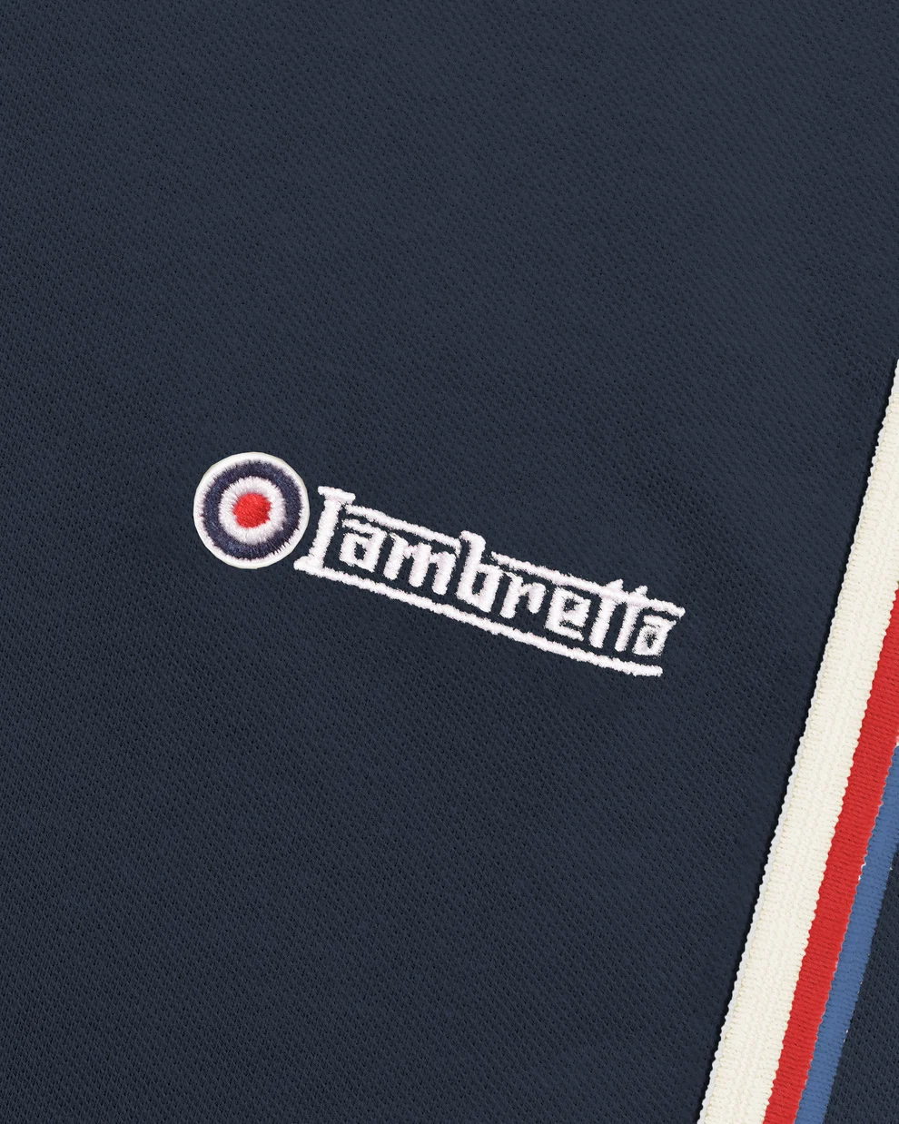 Lambretta Navy/Blue/Red/Jet Retro Target Logo 100% Cotton Polo Shirts
