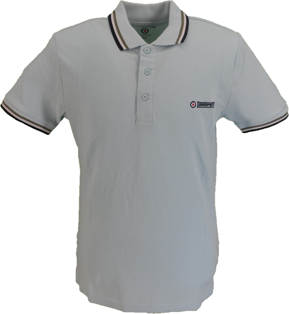 Lambretta 3 Shirt Pack Of Target Logo Polo Shirts All size Small