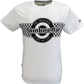 Lambretta Mens White Checkerboard Logo T Shirt