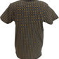 Lambretta Mens Black All Over Geometric Print T-Shirt