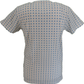 Lambretta Mens White All Over Geometric Print T-Shirt