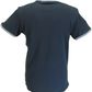 Lambretta Mens Navy Blue Keep the Faith Tipped Ringer T Shirt