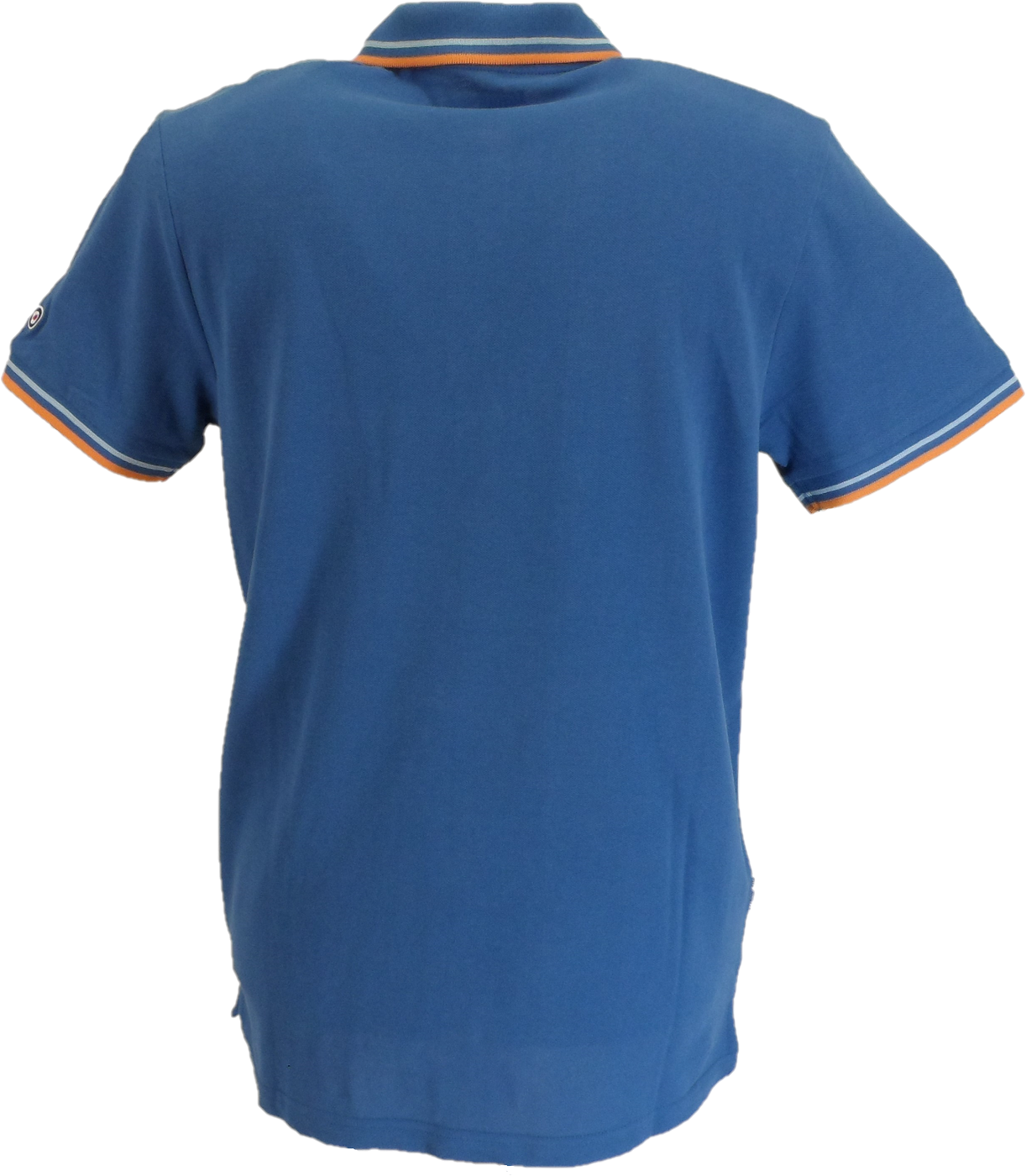 Lambretta Men`s Dark Blue Tipped 100% Cotton Polo Shirts