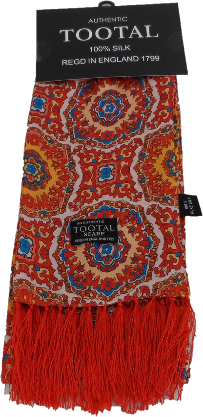 Tootal Mens Retro Geo Print 100% Silk Scarves