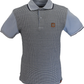 Trojan Mens Sky Blue Birdseye Panel Polo Shirt