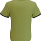 Trojan Mens Pistacho Green Spirit of 69 100% Cotton Peach T-Shirt