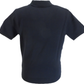 Gabicci Mens Navy Blue Striped Knitted Polo Shirt
