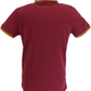 Lambretta Men`s Burgundy/Gold Tipped Tipped 100% Cotton Polo Shirts