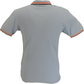 Trojan Mens Powder Blue Twin Tipped Polo Shirt