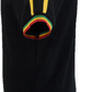 Trojan Mens Black Rasta Tipped Pique T Shirt