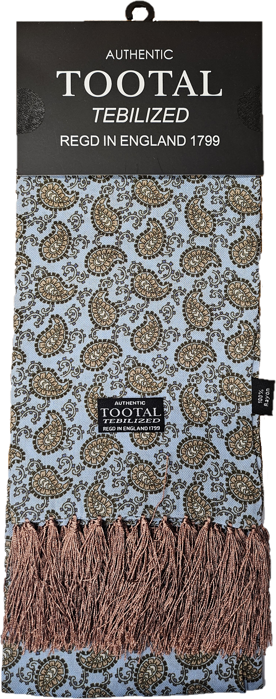 Tootal Mens Tebilized 100% Rayon Paisley Scarf