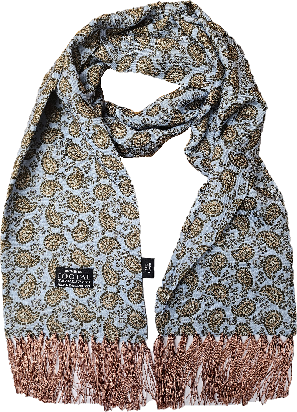 Tootal Mens Tebilized 100% Rayon Paisley Scarf